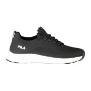 Sportieve Zwarte Damessneakers Elastische Veters Fila , Black , Dames