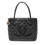 Pre-owned Leather chanel-bags Chanel Vintage , Black , Dames