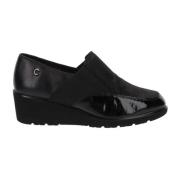 Leren Damesloafers Cinzia Soft , Black , Dames