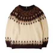 Witte Katoenen Nordic Sweater 2024 Manastash , White , Heren