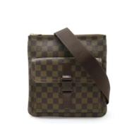 Pre-owned Canvas shoulder-bags Louis Vuitton Vintage , Brown , Dames