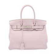 Pre-owned Leather handbags Hermès Vintage , Pink , Dames