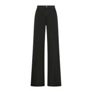 Wijde Flare Jeans Cycle , Black , Dames