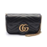 Pre-owned Leather gucci-bags Gucci Vintage , Black , Dames