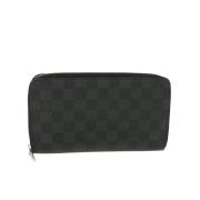 Pre-owned Canvas wallets Louis Vuitton Vintage , Black , Dames