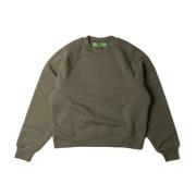 Dubbele Laag Crewneck Met Dubbel Borduurwerk Garment Workshop , Green ...