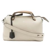 Pre-owned Leather handbags Fendi Vintage , Beige , Dames