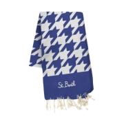 Katoenen Strandhanddoek Houndstooth Diverse Kleuren MC2 Saint Barth , ...