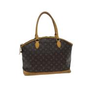 Pre-owned Canvas handbags Louis Vuitton Vintage , Brown , Dames