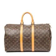 Pre-owned Canvas travel-bags Louis Vuitton Vintage , Brown , Dames