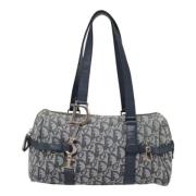 Pre-owned Canvas handbags Dior Vintage , Blue , Dames