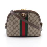 Pre-owned Leather shoulder-bags Gucci Vintage , Beige , Dames