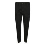 Regular Tapered Broek Stone Island , Black , Heren