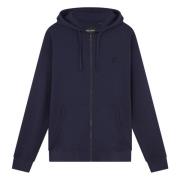 Eagle Zip Through Hoodie Lyle & Scott , Blue , Heren