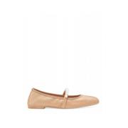 Gouden Decoratieve Ballerina Flats Stuart Weitzman , Beige , Dames