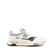 Witte Leren Sneaker Paneelontwerp New Balance , White , Heren