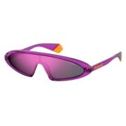 Roze Plastic Dames Zonnebril Polaroid , Purple , Dames