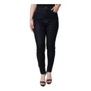 Zwarte High Waist Skinny Denim Jeans Dolce & Gabbana , Black , Dames