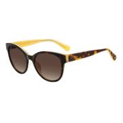 Bruin Acetaat Dames Zonnebril Kate Spade , Brown , Dames