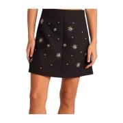 Minirok met strass Alma EN Pena , Black , Dames