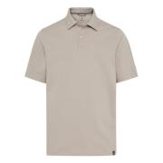 Hoogwaardig Piqué Polo Shirt Boggi Milano , Beige , Heren