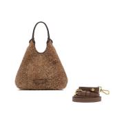 Elegante O Style Lederen Handtas Gianni Chiarini , Brown , Dames