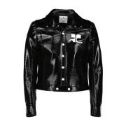 Vinyl Jack Reissue Herenmode Courrèges , Black , Heren