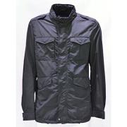 Blauwe Field Jacket met opstaande kraag Herno , Blue , Heren