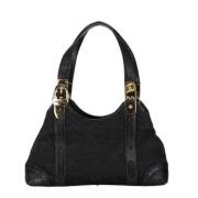 Pre-owned Canvas gucci-bags Gucci Vintage , Black , Dames