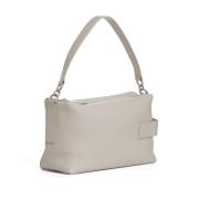 Crème Leren Handtas Elegantie Hogan , Beige , Dames