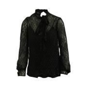 Pre-owned Fabric tops Miu Miu Pre-owned , Black , Dames