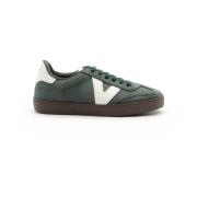 Groene Suède Sneakers met Ergonomisch Voetbed Victoria , Green , Heren