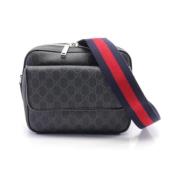 Pre-owned Leather shoulder-bags Gucci Vintage , Black , Heren