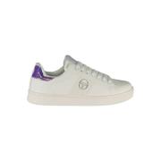 Glanzende detail geborduurde sneakers Sergio Tacchini , White , Dames