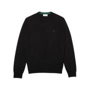 Heren Pullover Sweater Lacoste , Black , Heren