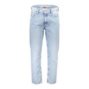 Blauwe Katoenen Jeans & Broek Tommy Hilfiger , Blue , Heren