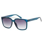 Blauwe Resin Zonnebril voor Mannen Guess , Blue , Heren