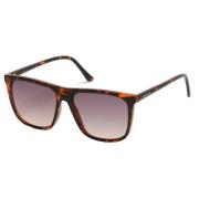 Bruine Resin Zonnebril voor Mannen Guess , Brown , Heren