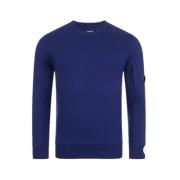 Diagonal Raised Fleece Crew Neck Sweatshirt C.p. Company , Blue , Here...