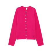 Roze Geborduurd Vest Ines De La Fressange Paris , Pink , Dames