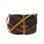 Pre-owned Canvas louis-vuitton-bags Louis Vuitton Vintage , Brown , Da...