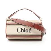 Pre-owned Canvas handbags Chloé Pre-owned , White , Dames