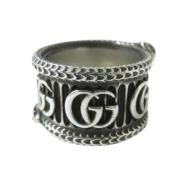 Pre-owned Metal rings Gucci Vintage , Gray , Dames