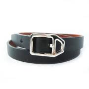 Pre-owned Leather bracelets Hermès Vintage , Black , Dames