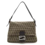 Pre-owned Canvas shoulder-bags Fendi Vintage , Black , Dames