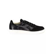 Elegante Zwarte Swarovski Kristal Sneakers Diadora , Black , Dames