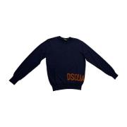 Stijlvolle Pullover Trui voor Mannen Dsquared2 , Blue , Heren