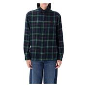 Dameskleding Shirts Groen Check Aw24 Ralph Lauren , Multicolor , Dames