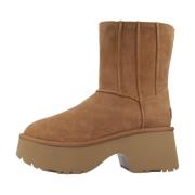 Klassieke Twin Seam Enkellaarzen UGG , Brown , Dames