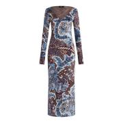 Bloemen Paisley Maxi Jurk Etro , Multicolor , Dames